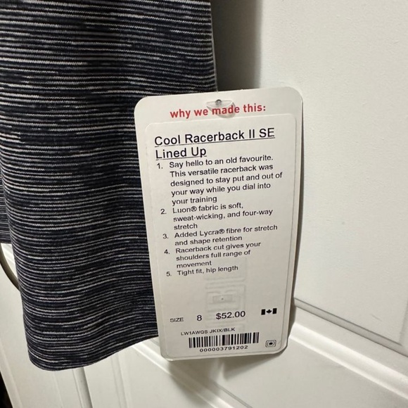 Lululemon Athletica Black and Pink Racerback Tank Tops - Picture 3 of 6